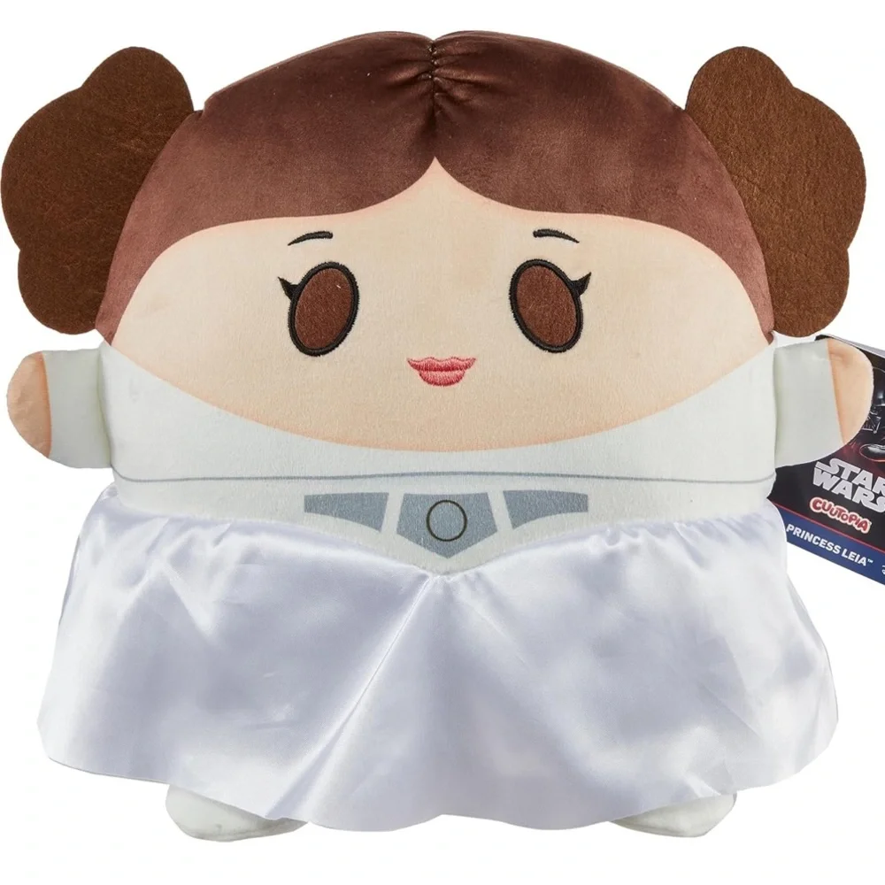 New Mattel Star Wars Princess Leia, Soft Rounded Pillow Collectible, 10-inch - Picture 2 of 4